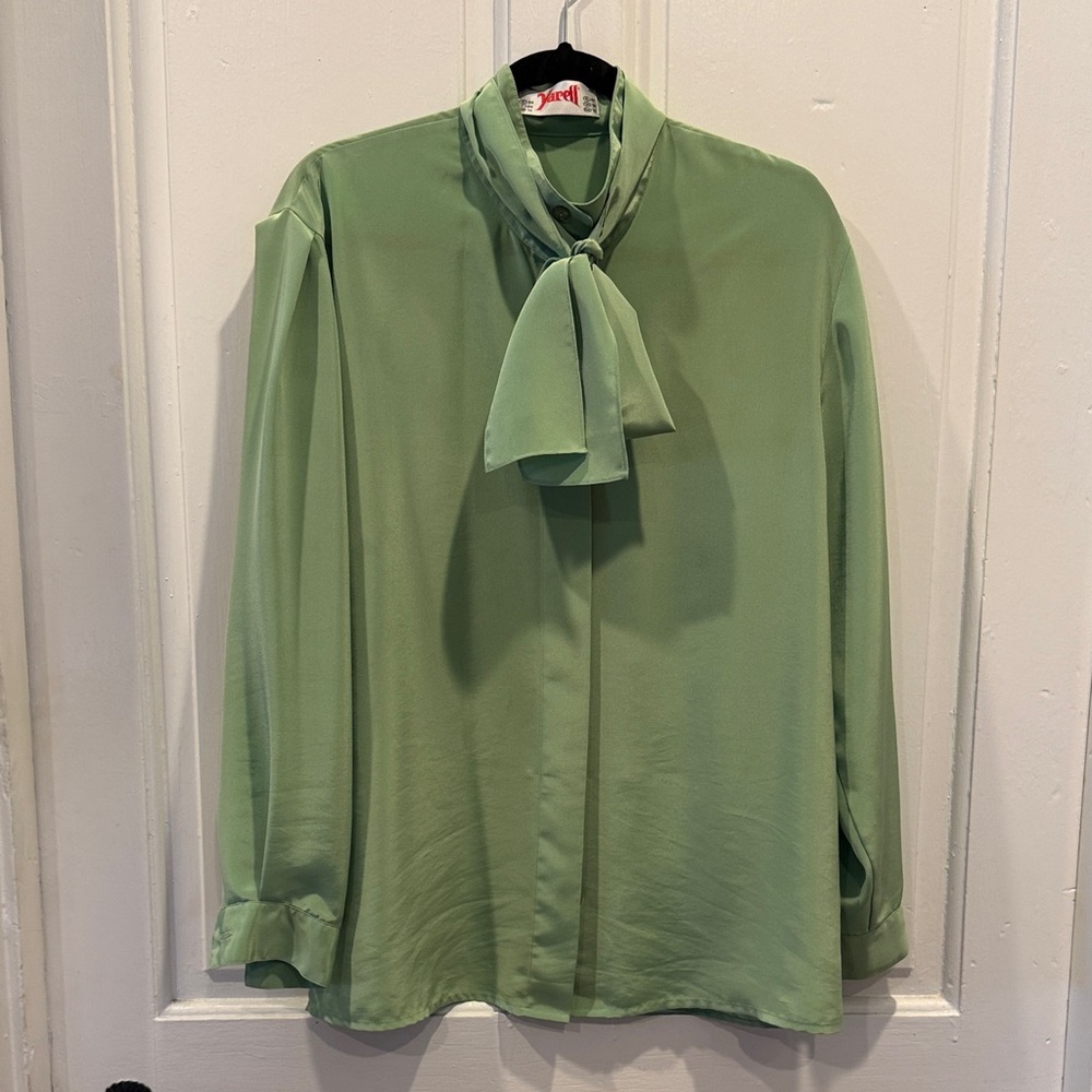Vintage Light Green Blouse